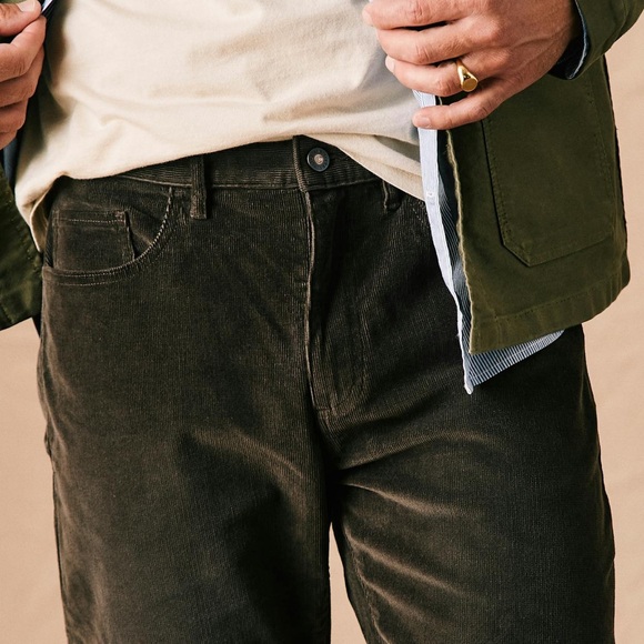 NWOT Flint & Tinder  365 Brown Corduroy Pant Size: 33x32 - Picture 5 of 7